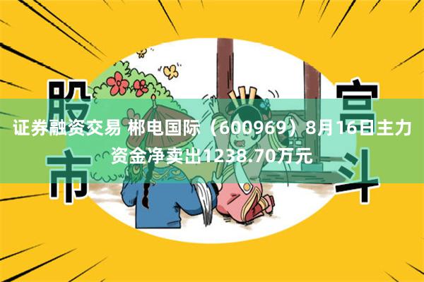 证券融资交易 郴电国际（600969）8月16日主力资金净卖出1238.70万元