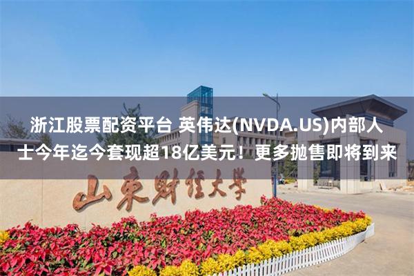 浙江股票配资平台 英伟达(NVDA.US)内部人士今年迄今套现超18亿美元！更多抛售即将到来